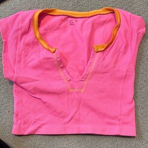 Urban Outfitters Pink and Orange Women's Top